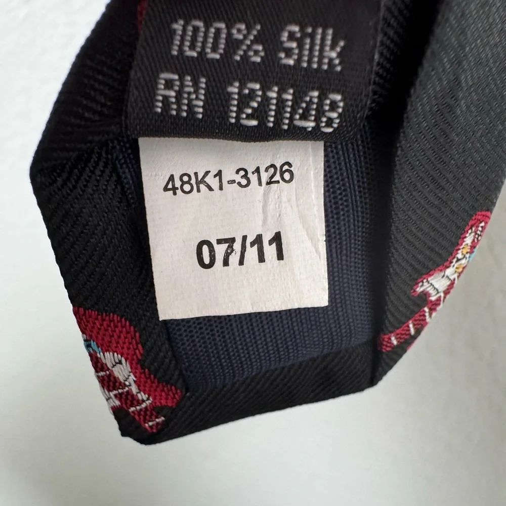 Lord & Taylor Guitar Musician Rock N Roll Tie‎ Novelty Print 100% Silk Tie